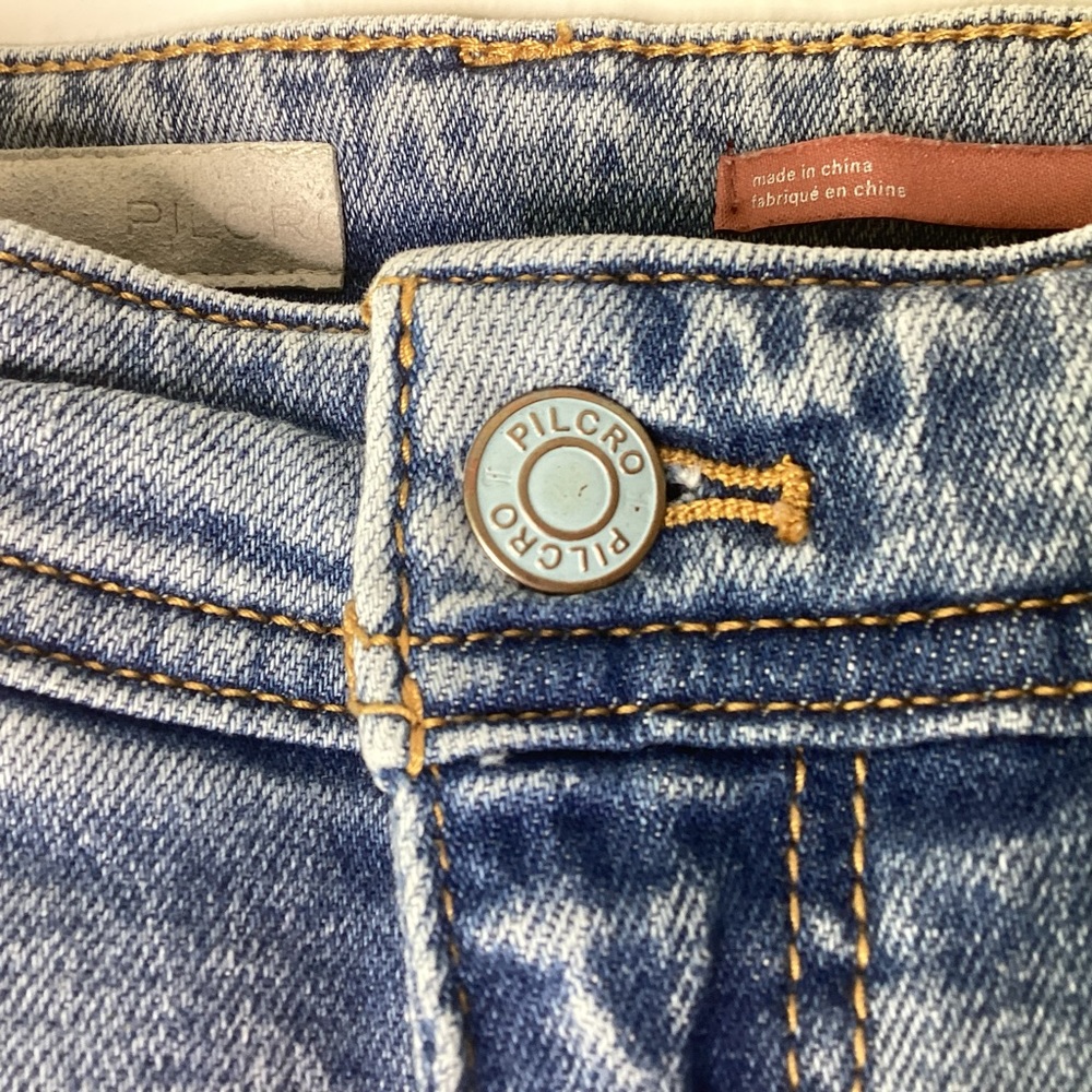 Pilcro Jeans High Waisted Embroidered 30 - Picture 7 of 11